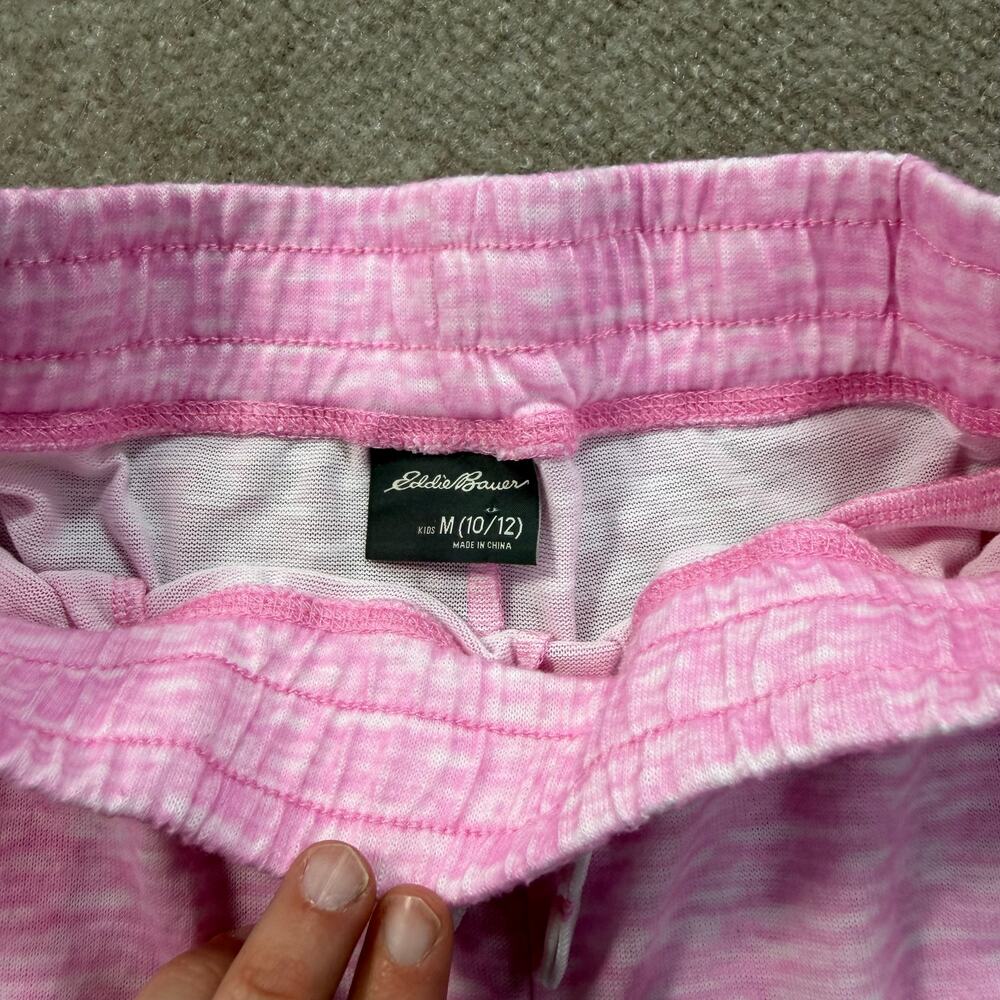 Eddie Bauer Girls Space Dye Jogger Pants Set of 2 Pink Purple Kids Size M 10/12 - Picture 8 of 8